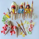 VTG PLAYMOBIL NATIVE AMERICAN INDIAN CHIEF FAMILY HORSE REPLACEMENT PARTS PIECES