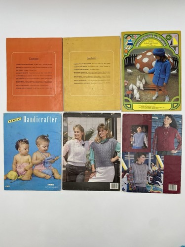 Knitting Vol 4 & 5 Leisure Arts Bernat Knitting Instructions Children Lot Of 6 - Picture 8 of 10