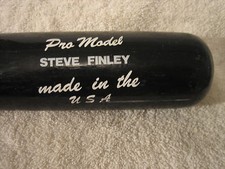 Steve Finley Game Used Carolina Club Baseball Bat Diamondbacks Padres Astros