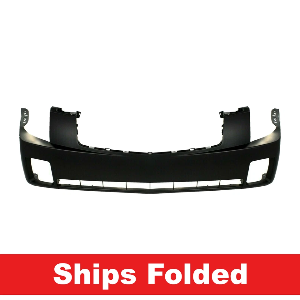 New Front Primed Bumper Cover For 2003-2007 Cadillac CTS GM1000656 19178478 - Image 2 of 4