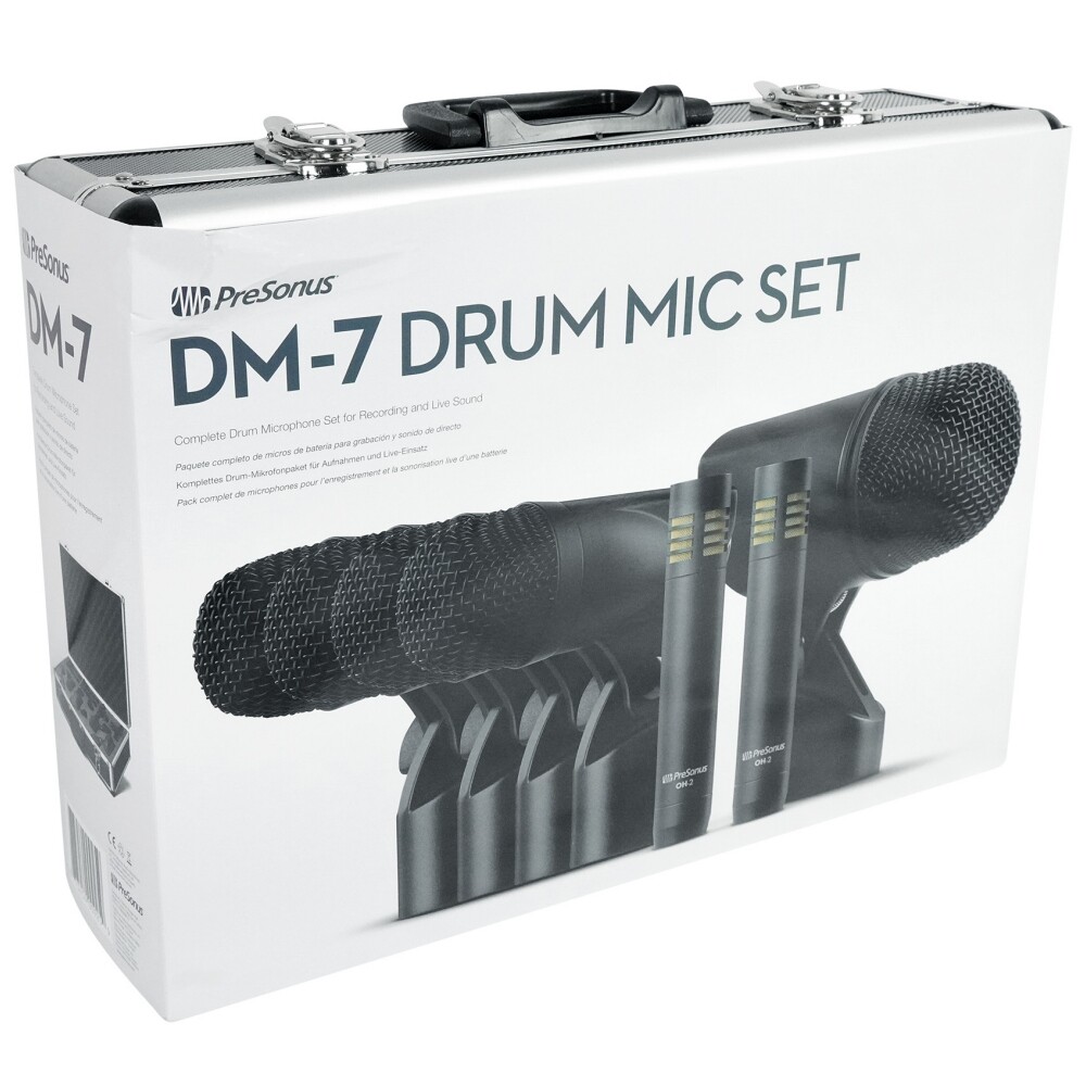 PRESONUS DM-7 Complete Drum Microphone Set for Recording and Live