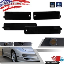 DEPO Smoke Front +Rear Side Marker Light For 1998-2002 Pontiac Firebird Trans Am