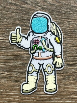 Astronaut Patch Aufnäher Bügelbild Applikation Weltraum Rakete Space NASA