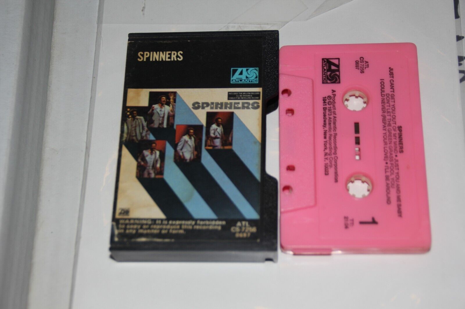 The Spinners S/T Self-Titled Slipcase Pink Cassette  Rare 1st ATL CS 7256 0697