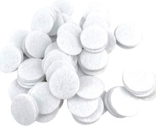 200PCS White round Felt Circles Soft Thick for DIY Craft Project Sewing Handcraf