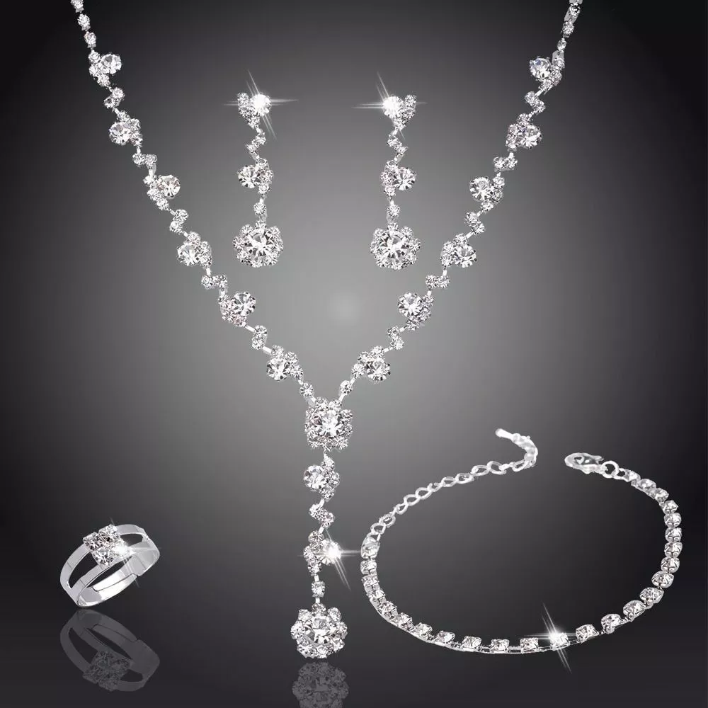 Bridesmaid jewelry sets earrings shop and bracelet