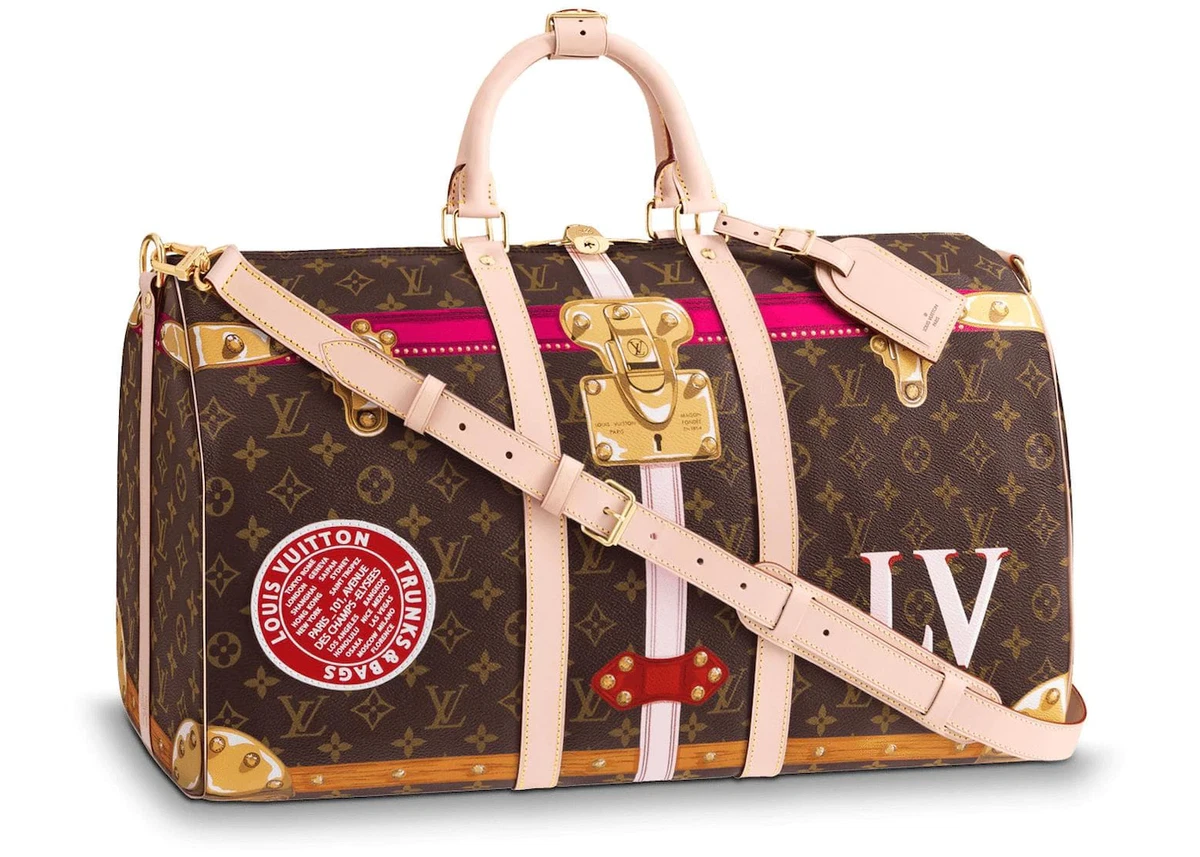 Louis Vuitton Keepall Bandouliere 50 Summer Trunks Monogram Weekend Travel  Bag