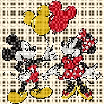 Minnie Mouse Cross Stitch Chart