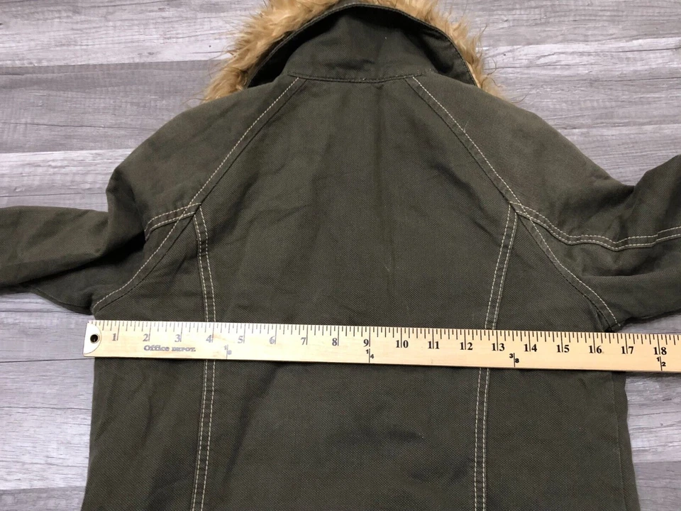 Chaqueta Boho Vintage Original y Glamour Y2k Para Mujer S Verde Piel Algodón Foto 4 de 4