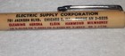 "AMP. CAPACITY"CHART"Electric Suppy Corp*Chicago, ILL*Ph.AN3-5225"Working Pencil — photo 10
