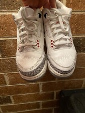Kids Retro 3 Jordan White Cement Reimagined Size 4
