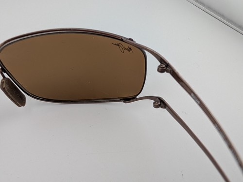 Maui Jim Brille, nur Gestell, MJ-353-23 braun, Metall, Japan - Bild 9 von 14