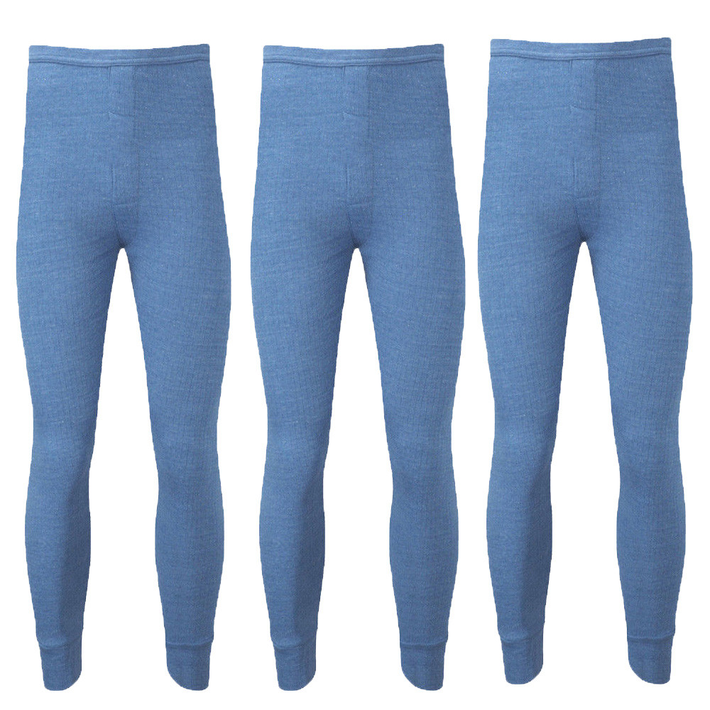 3 X Men Gents Thermal LONG JOHNS Brushed Inside For Extra Warmth eBay