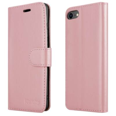 Für iPhone SE 2022, SE 2020 Handyhülle Leder Wallet Flip Ständer Cover