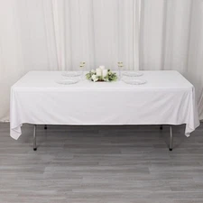 60x102 in Premium Scuba Polyester Rectangle TABLECLOTH Party Events Decorations