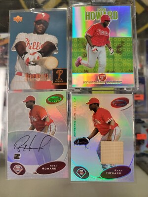 Ryan Howard Rookie 2003 Bowman's Best RYAN HOWARD Phillies ROOKIE AUTO plus rookie lot | eBay