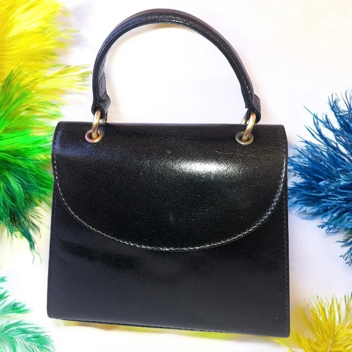 Bolso de mano Albert Nipon vintage años 80 asa superior caja estructurada Foto 2 de 4