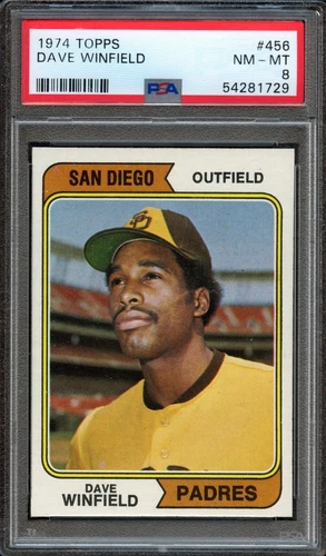 BB - 1974 - Topps - #456 - Dave Winfield - PSA 8 - NM MT