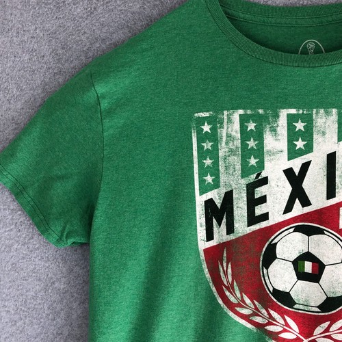 FIFA World Cup Russia Shirt Adult Large Green Mexico Sports Soccer Team Tee Mens - Picture 3 of 9