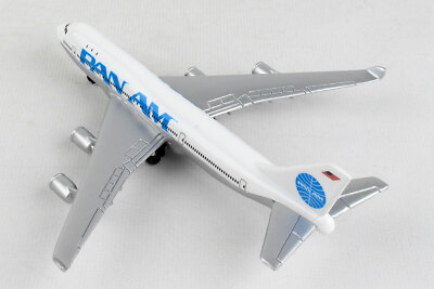 PAN AM - Boeing 747 Jumbo Spielzeugflugzeug 14cm lang RT0314 Plane Diecast Toy