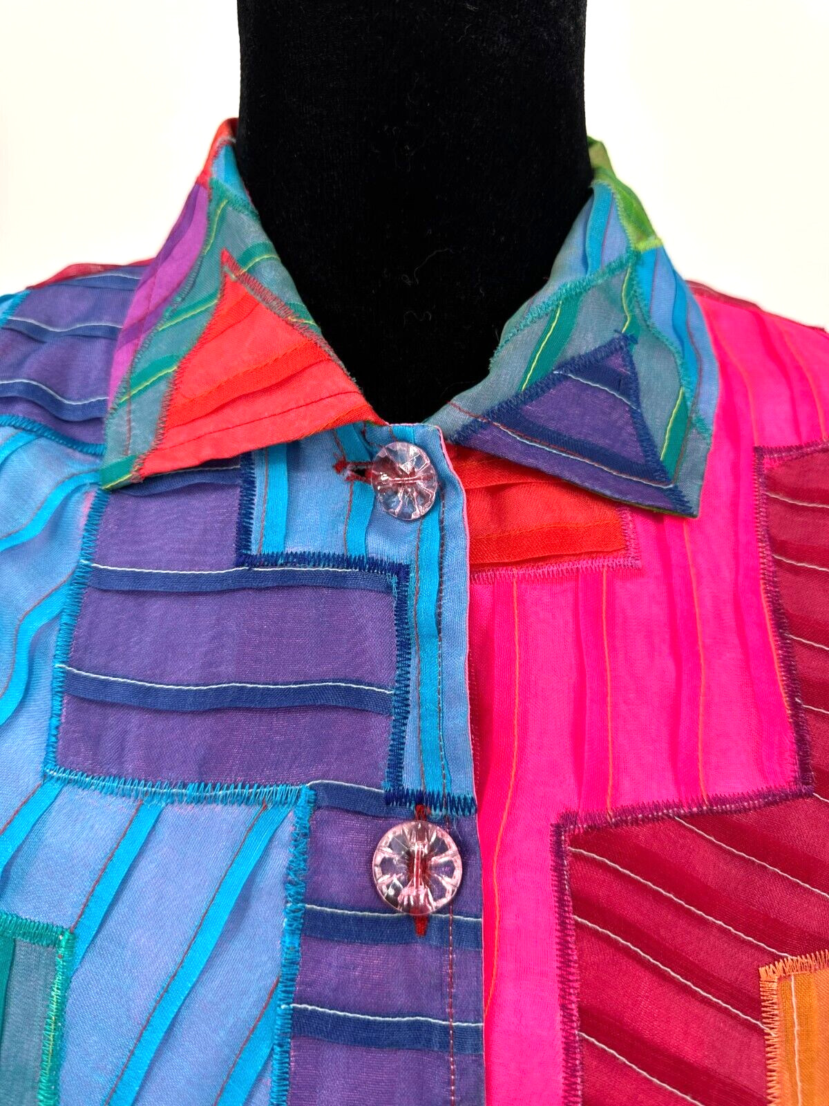 Anage Womens Retro Geometric Patchwork Novelty Ja… - image 8