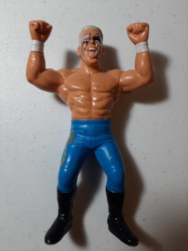 1990 WCW Galoob STING Wrestling Action Figure Blue...