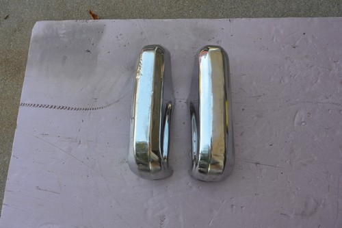 53-54 PLYMOUTH FRONT CHROME BUMPER GUARDS