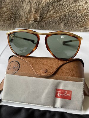 RAY-BAN B&L U.S.A OLYMPIAN II 5 1/4 TORTOISE & GOLD G-15 VINTAGE