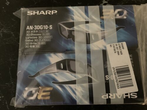 Sharp AN-3DG10-S 3D GLASSES Set of 2 Pair - Picture 1 of 3