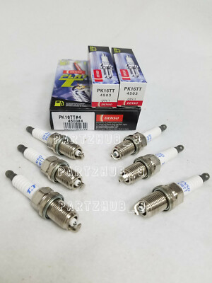 6 X OEM Platinum Titanium TT Performance Power Spark Plugs PK16TT # 4503