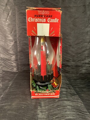 Vintage Timco Electrified Hurricane Christmas Candle Light #707
