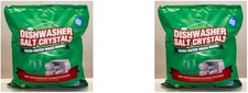 2 x DRIPAK DISHWASHER SALT CRYSTALS PROTECTION FROM LIMESCALE RESIDUES 1kg 3.99 per kilo