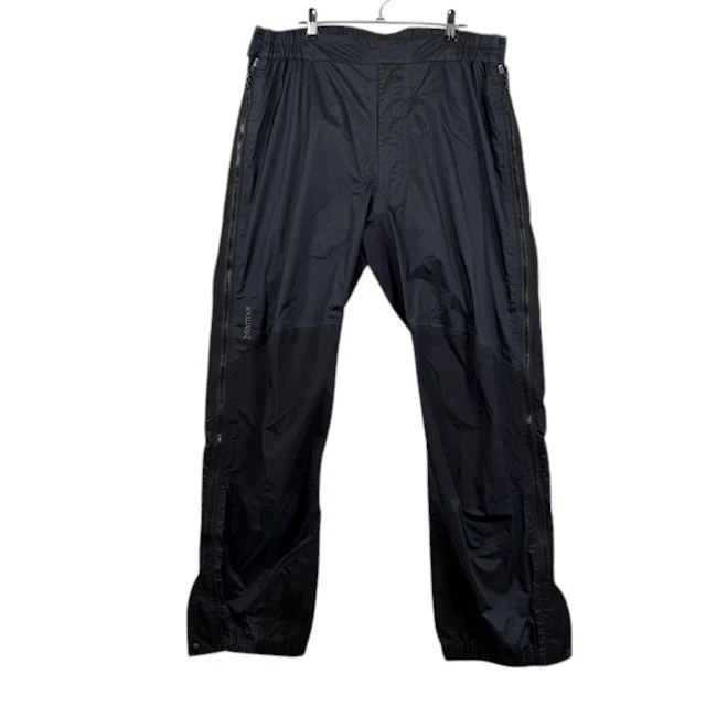 Marmot GORE-TEX Ski Snowboard Wind Rain Pants Black Adjustable Size Large 5111-3