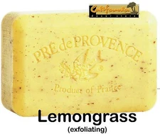 Pre de Provence LEMONGRASS 150 Gram French Soap Bath Shower Bar Shea Butter