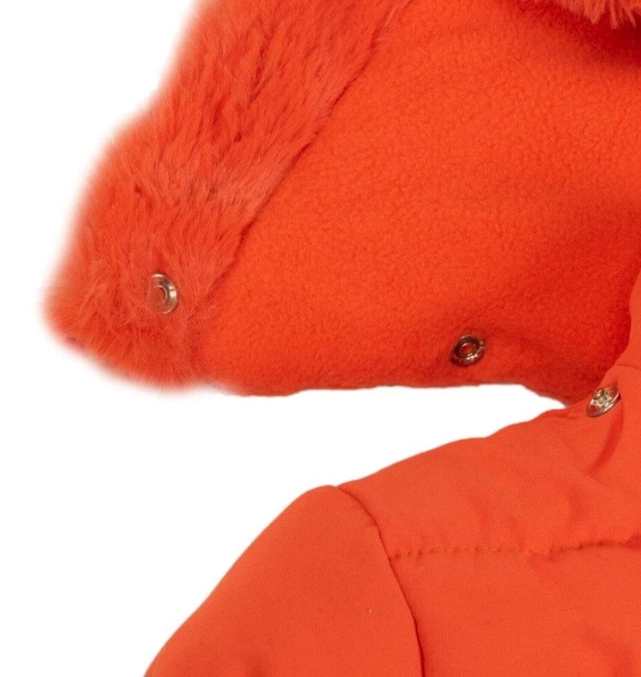 Agatha Ruiz de la Prada Giacca Trapuntata Imbottita Cappotto Arancione Zip Toggles 3mth Nuovo con etichette