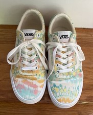 Vans Ward Psychedelic Tie Dye Skate Casual Low Top Sneaker Shoes Women's Size 7
