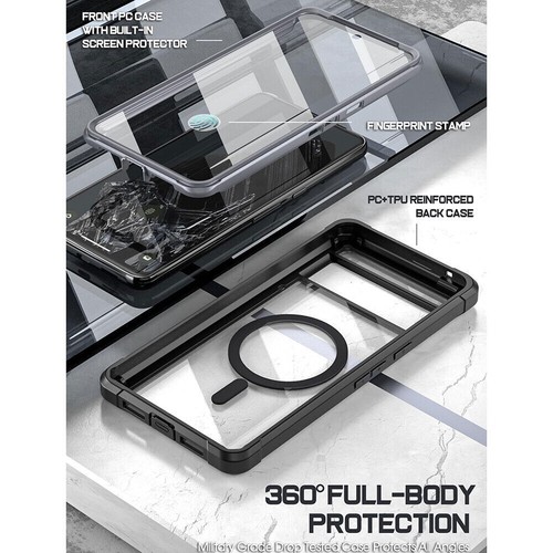 For Google Pixel 8 Pro 2023 Case with MagSafe FullBody Hybrid Rugged Cover Black - Picture 5 of 7