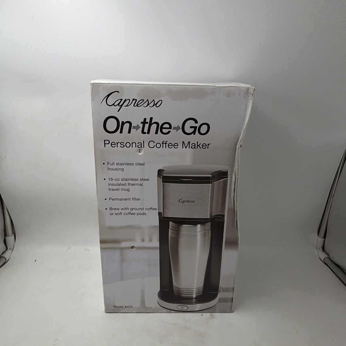 Capresso 425.05 1-Cup Coffee Maker - Black/Silver 794151402249| eBay