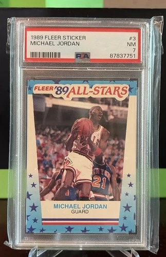 1989-90 Fleer - All-Stars Stickers Michael Jordan #3