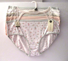 Laura Ashley Women's cotton stretch Hipster panties 5-Pair size XL