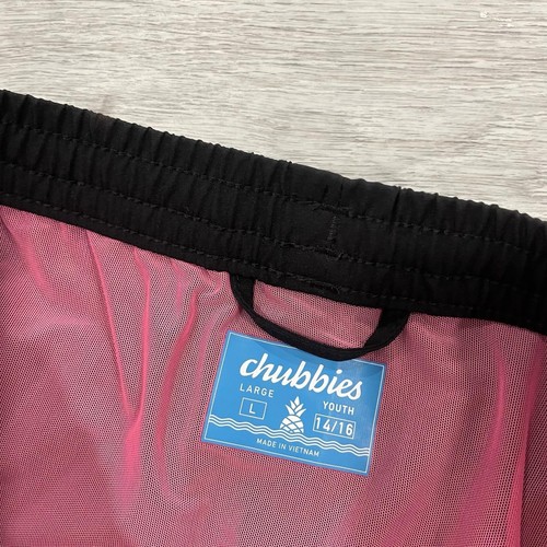 Chubbies Swim Trunks Youth Large Classic The Capes Lined Shorts Drawstring NWT - Picture 6 of 14