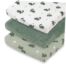 Baby Changing Pad Covers Boy, Minky Changing Table Sheets, Dinosaur Nursery