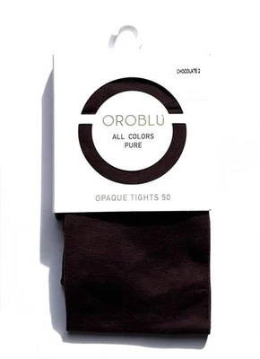 Oroblu All Colors Pure Opaque Tights 50 Den Size S/M Color Chocolate 2 - Bild 1 von 4