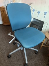 Ergonomic Adjustable Office Chair Teal Fabric/Orangebox Joy Operator Task Chair