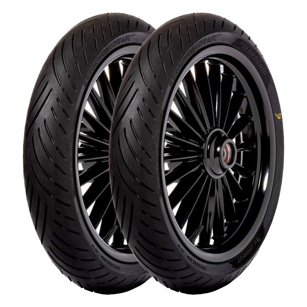 TYRE PAIR EUROGRIP 110/70-14 56S + 110/80-14 59S BEE CONNECT