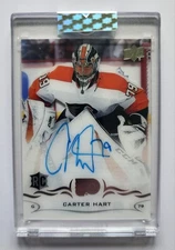2018-19 Upper Deck Carter Hart Clear Cut Exclusives CCR-CH Flyers Rookie Auto