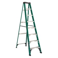 LOUISVILLE LADDER FS4008 Stepladder,Fg,8 ft.,225 lb. 36Y484