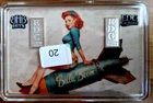 BHB HITS Bombshells Bella Boom EDC 1 g Silver 2 Bars