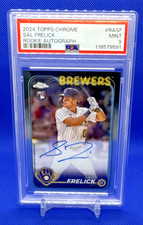 2024 Topps Chrome Sal Frelick Rookie Auto Rookie #RA-SF Brewers PSA 9