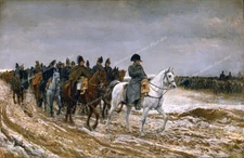 Napoleon And His Staff Returning From Soissons After The Battle by Meissonier